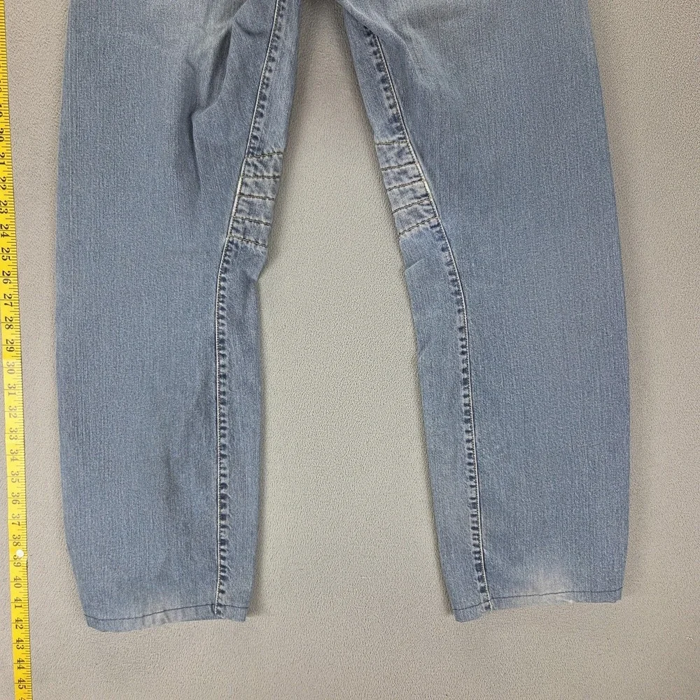 VTG Levis Engineered Jeans Mens Blue Twisted Flap Pocket Altered Hem Fits 32x30